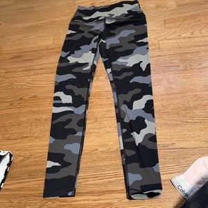 Selling blue camo leggings size small from PINK